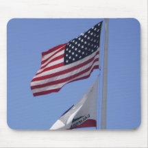 American flag mouse pad