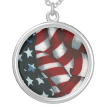 American Flag Necklace