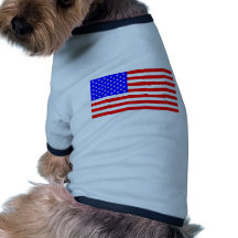 AMERICAN FLAG PET TSHIRT