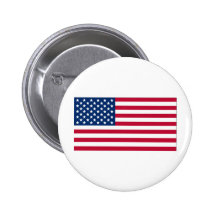American Flag Pinback Buttons