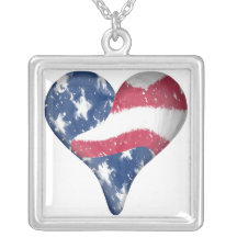 American Flag Scribble Custom Jewelry