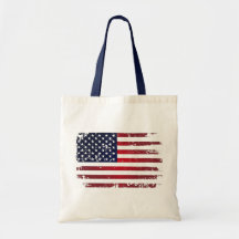 American Flag Tote Bag