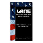 American Flag Vertical Sidebar Business Card Template