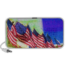 American Flags Doodle Speakers