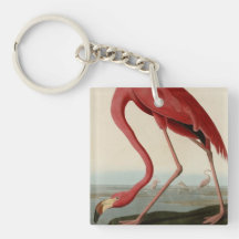American Flamingo Acrylic Keychain