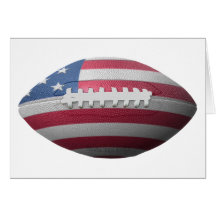 American Football Flag Card