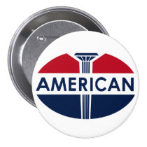 American Gas Station sign. Flat version buttons