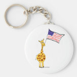 American Giraffe Keychains