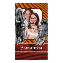 American Indian chiefs Business Card