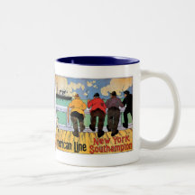 American Line Poster Coffee Mugs