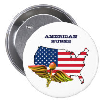American Nurse Gift Buttons