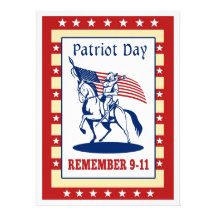 American Patriot Day Remember 911  Greeting Card Personalized Invites