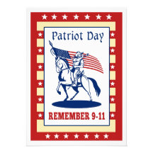 American Patriot Day Remember 911  Greeting Card Announcements