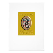 American Patriot Independence Day Poster Greeting Personalized Invites