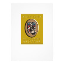 American Patriot Independence Day Poster Greeting Personalized Invites