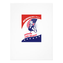 American Patriot Memorial Day Poster Greeting Card Personalised Invitations