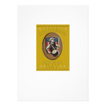 American Patriot Memorial Day Poster Greeting Card Announcement