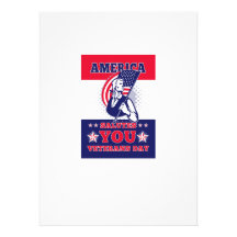 American Patriot Memorial Day Poster Greeting Card Personalised Announcement
