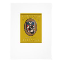 American Patriot Memorial Day Poster Greeting Card Invitation