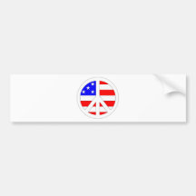 American Peace Sign Products! Bumper Sticker