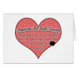 American Pit Bull Terrier Paw Prints Dog Humour Cards