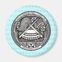 American Samoa Coat of Arms detail Refrigerator Magnets