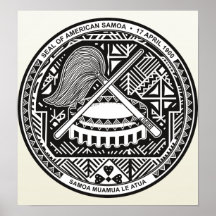 American Samoa Coat of Arms detail Posters