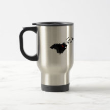 American Samoa Trendy Peace Sign with Samoan map Coffee Mugs