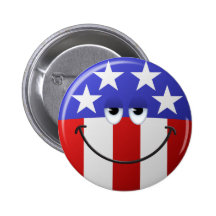 American Smiley Face Buttons