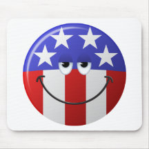 American Smiley Face Mousepads