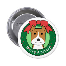 American Staffordshire Terrier Christmas Pin