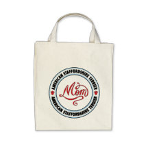 AMERICAN STAFFORDSHIRE TERRIER mum Canvas Bags