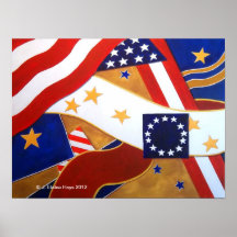 American Symbols Stars & Stripes Poster
