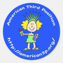 american third position libbie a3p button stickers