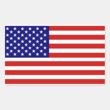 American USA Flag Sticker