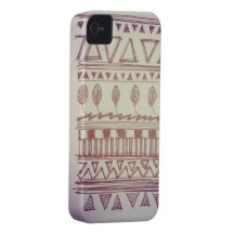 American Velvet Tribal Print iPhone 4/4s case