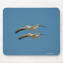 American White Pelican 2 Mousepad
