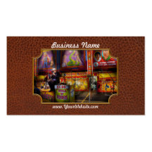Americana - Carnival - Strange Oddities Business Card Template