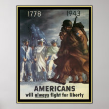 Americans Will Always Fight For Freedom Print