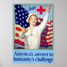 America's Answer ~ Vintage Nurse. Posters
