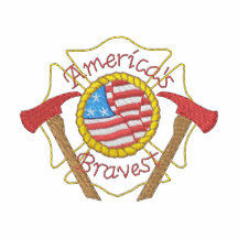 America's Bravest Firefighters Embroidered Shirt