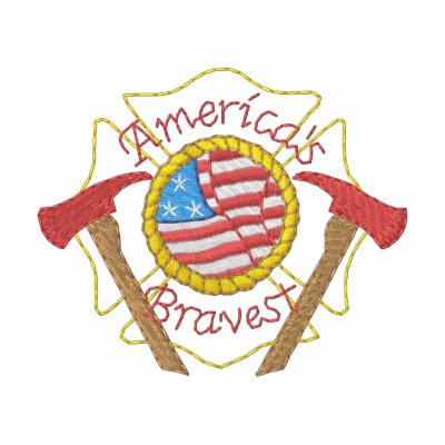 America's Bravest Firefighters Embroidered Shirt
