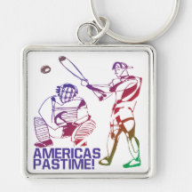 Americas Pastime Key Chain