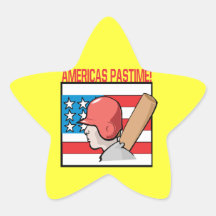 Americas Pastime Star Stickers
