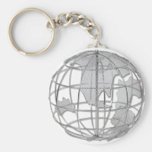 AmericasOnGlobe Key Chain