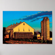 Amish Tobacco Barn Poster