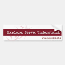 Amizade Slogan BumperSticker Bumper Sticker