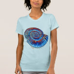Ammonite fossil t shirt