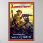 Ammunition!~Vintage World War 1 Print
