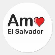 Amo El Salvador Stickers